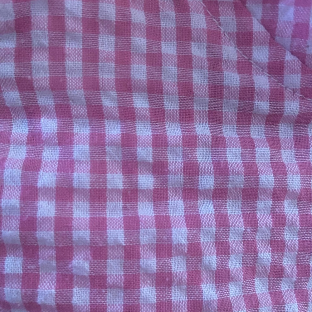 Simons Pink Checkered Crop Top - Picture 4 of 5